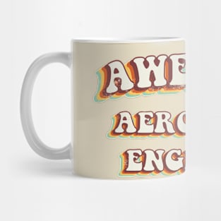 Awesome Aerospace Engineer - Groovy Retro 70s Style Mug